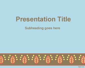 Template PowerPoint fronteira Rococo