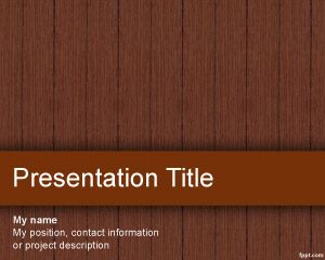 木質材料的PowerPoint模板