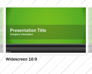 Yeşil Geniş Ekran PowerPoint Şablonu