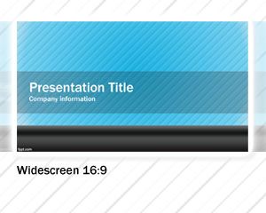 Blau Widescreen Powerpoint-Vorlage
