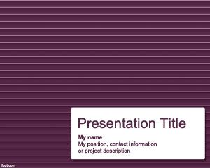 Horizontal Lines PowerPoint Template
