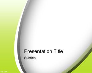 Modello astratto verde PowerPoint