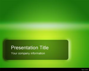 綠色光澤的PowerPoint模板