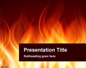 Arderea șablon PowerPoint