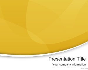 黄色现代的PowerPoint模板