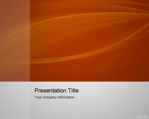 Pomarańczowy Przechwytywanie Lead PowerPoint Template