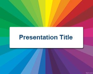 Color Radial PowerPoint Template
