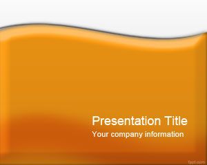 Modèle orange PowerPoint Glossy