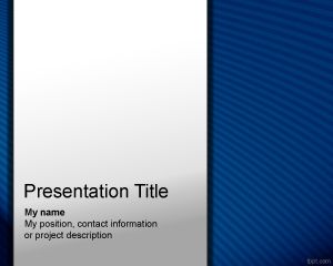 Niebieski PowerPoint model