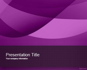 Template Violet PowerPoint Exotic
