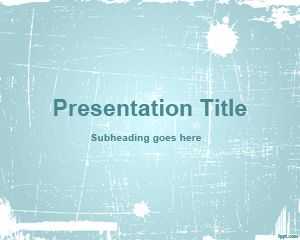 Cyan Abstract PowerPoint Template