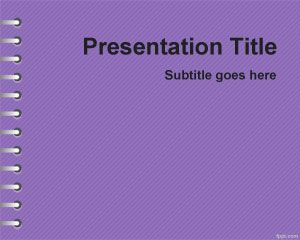 Violet School Homework PowerPoint Template