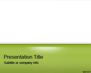 Green Gloss PowerPoint Template