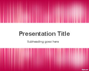 粉紅噪聲的PowerPoint模板