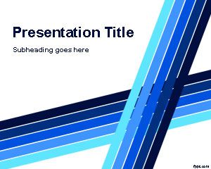 Modèle Bleu Lines Professional PowerPoint