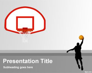 Koszykówka tła dla programu PowerPoint