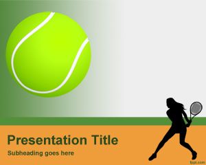 網球的PowerPoint模板