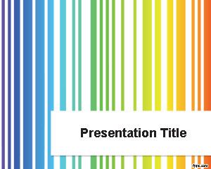 Modèle coloré Lignes PowerPoint