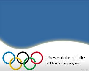 Modèle Anneaux olympiques PowerPoint