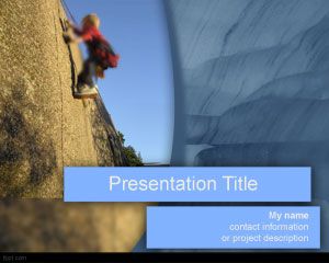 Succesul Alpinism PowerPoint șablon
