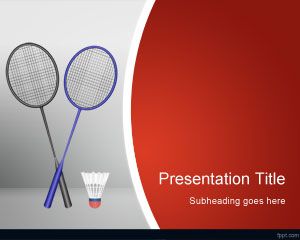 Badminton Modello di PowerPoint
