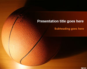 Modello di formazione di basket di PowerPoint