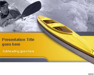Plantilla de PowerPoint kayak