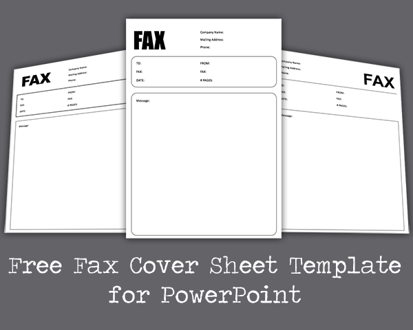 Kostenlose Fax-Deckblatt Powerpoint-Vorlage