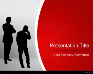 レッドビジネスpowerpointのテンプレート powerpointテンプレート無料