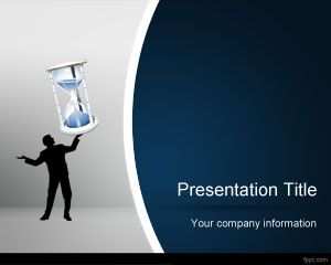 Modèle de sable Horloge PowerPoint
