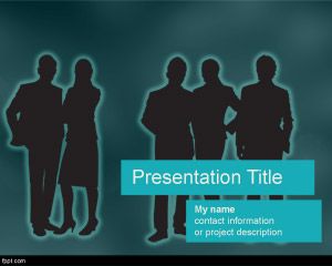 Groupe et Team PowerPoint Template