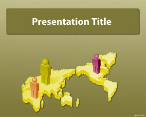 Monde PowerPoint Template commercial