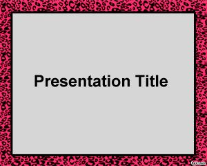 Cheetah PowerPoint Frame Template