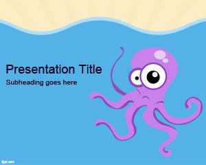 Octopus PowerPoint șablon