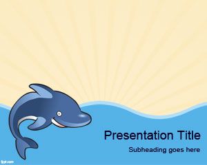 Plantilla de PowerPoint Dolphin
