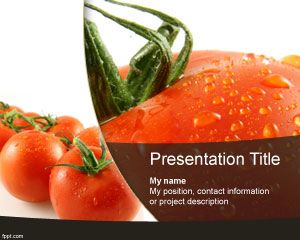 Plantilla PowerPoint de tomate