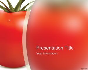 Modèle tomates fraîches PowerPoint