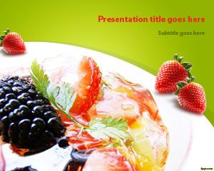 Salata Meyve PowerPoint Şablon