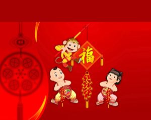 Plantilla de PowerPoint chino Año Nuevo