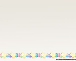 Modello di pollo Uova di Pasqua PowerPoint