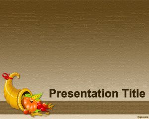 Modèle Thanksgiving Recettes PowerPoint