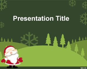 Format verde Crăciun PowerPoint