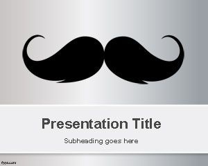Moustache Powerpoint-Vorlage