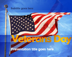 Plantilla de PowerPoint Día de los Veteranos