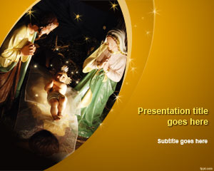 Natividad de Jesús Plantilla de PowerPoint