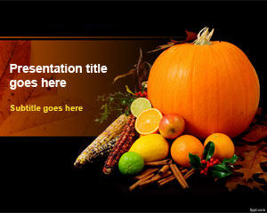 Modèle Thanksgiving Day PowerPoint