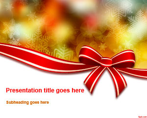 Template Natal Bow PowerPoint