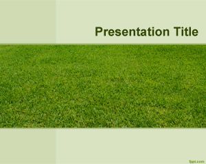 Szablon Lawn Yard PowerPoint
