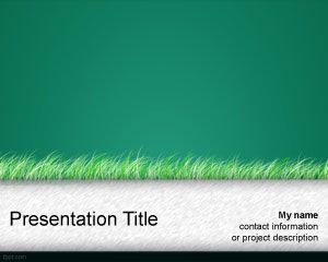 Green Grass Powerpoint-Vorlage
