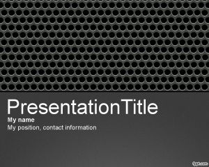 Perforated Metal PowerPoint Template
